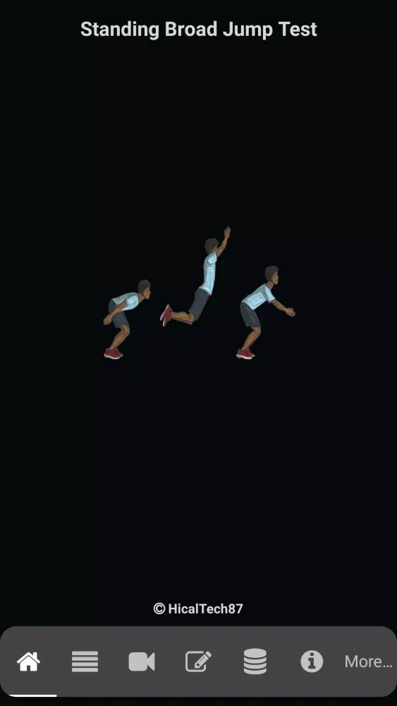 Standing Broad Jump Test Screenshots