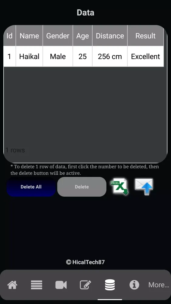 Standing Broad Jump Test Screenshots