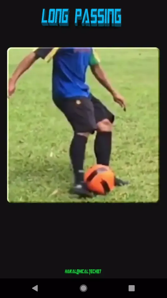 Tangkapan skrin Soccer Basic Techniques