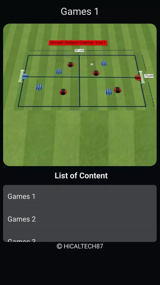 Tangkapan skrin Football Small Sided Games