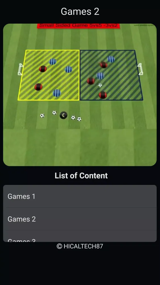 Tangkapan skrin Football Small Sided Games