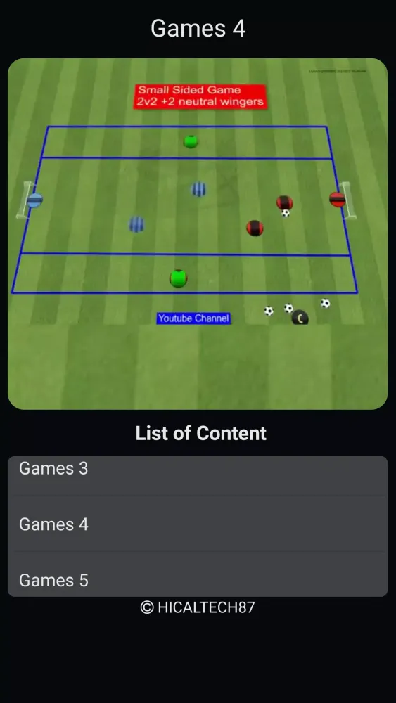 Tangkapan skrin Football Small Sided Games