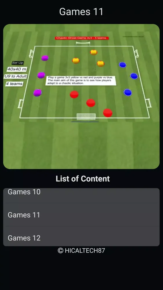 Tangkapan skrin Football Small Sided Games