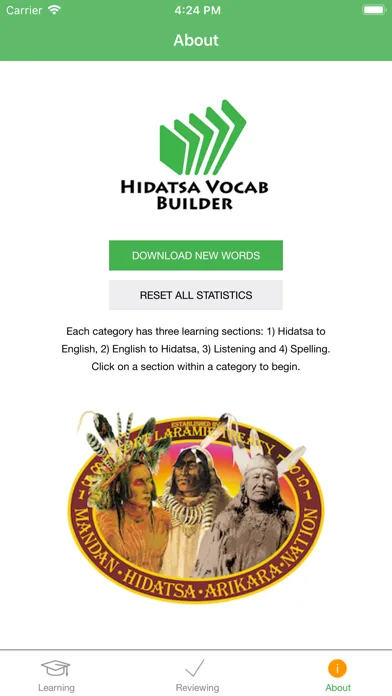 Hidatsa Vocab Builder Screenshots