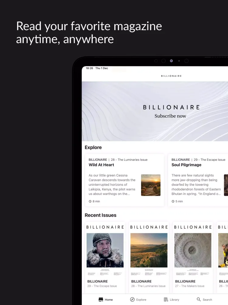 Tangkapan layar BILLIONAIRE