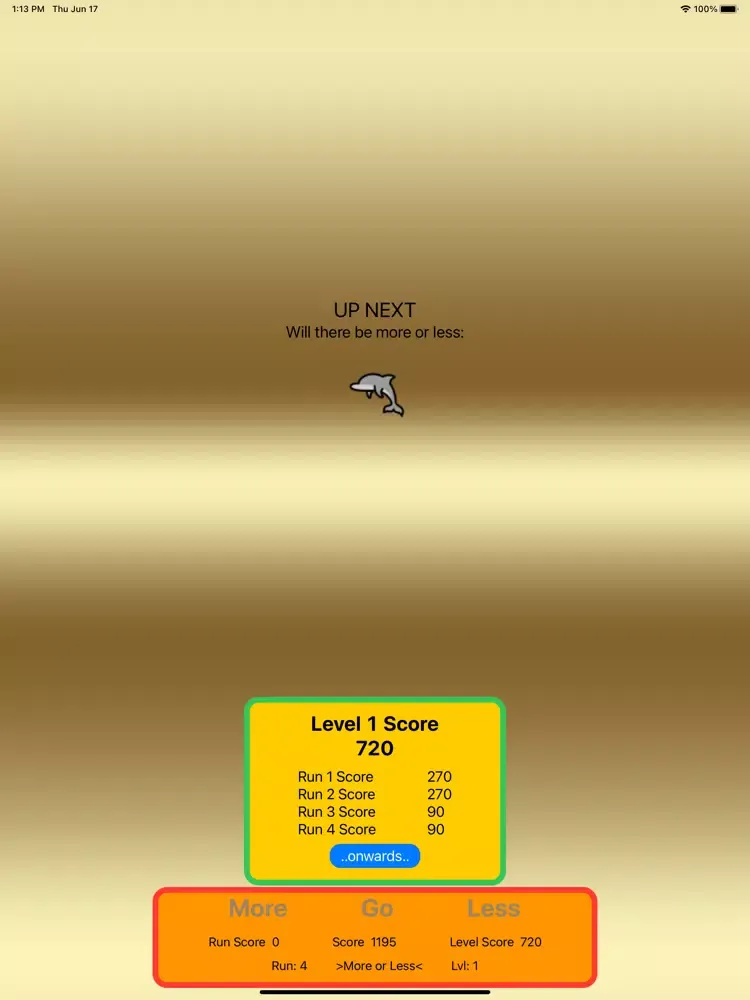 Tangkapan layar More Or Less Kid's Game iPad 