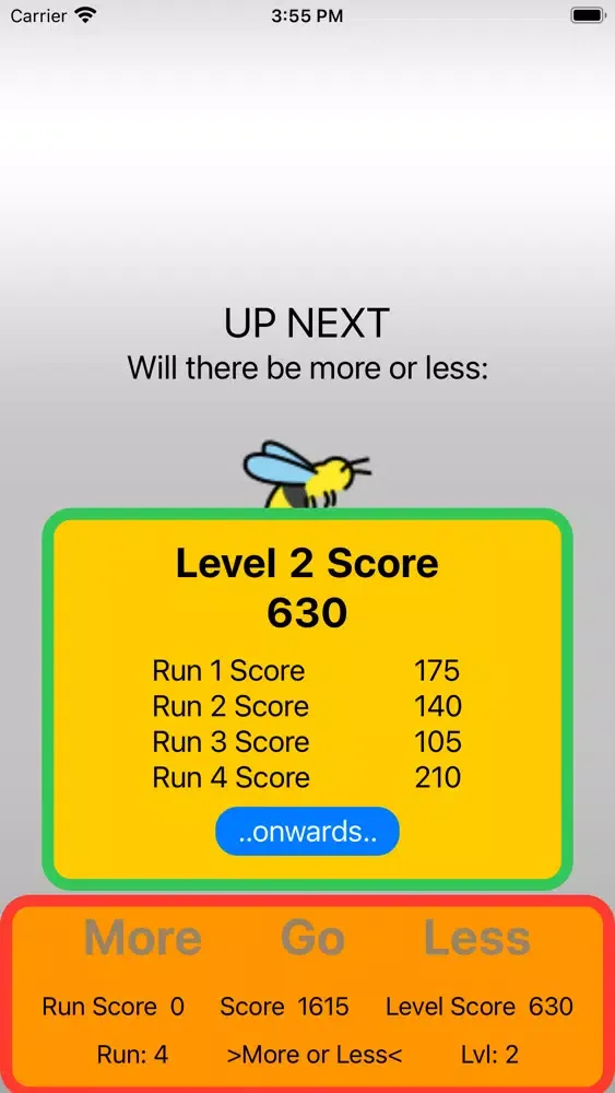 Tangkapan layar More Or Less Kid's Game