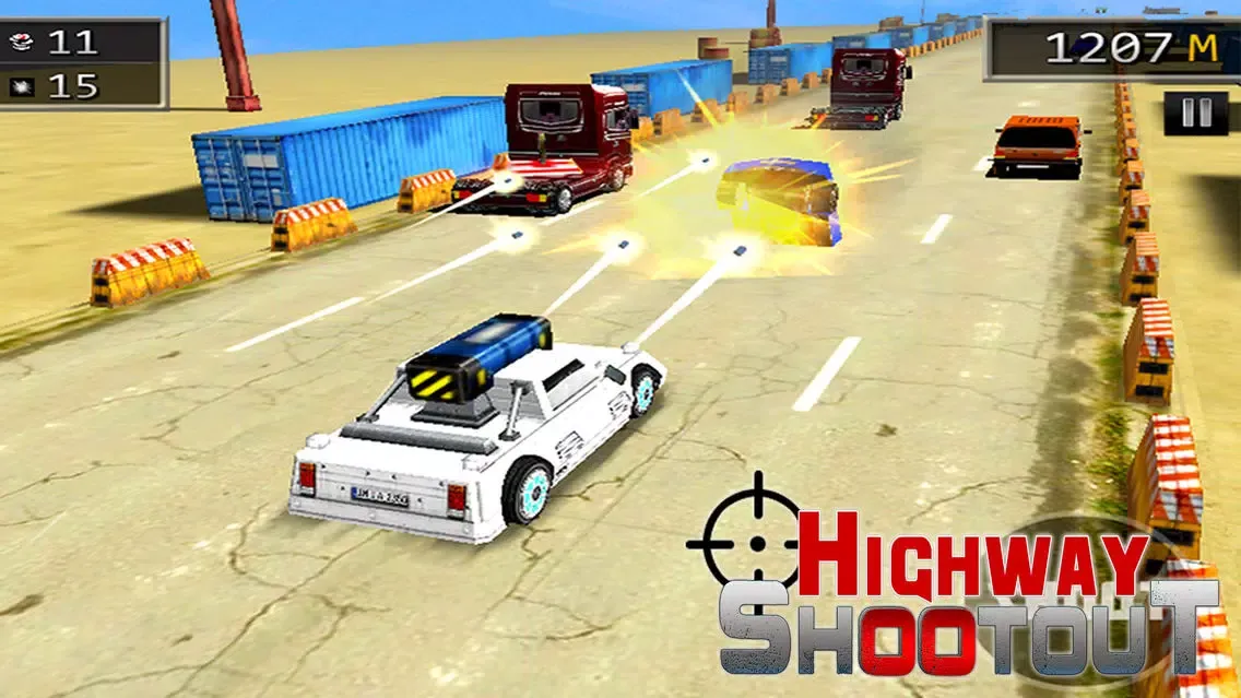 Ảnh chụp màn hình của Highway Car Shooting Rider