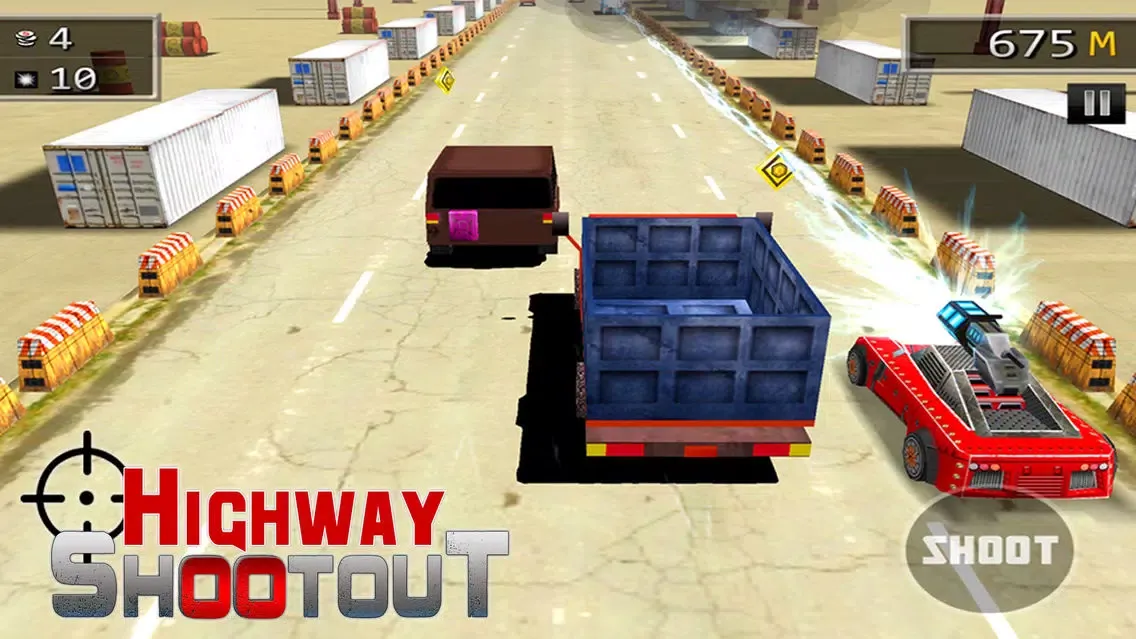 Ảnh chụp màn hình của Highway Car Shooting Rider