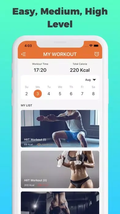HIIT:Workout for Weight Loss 스크린샷