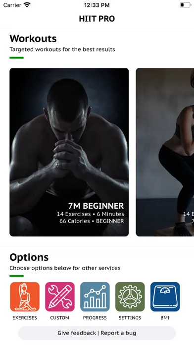 Captures d'écran de HIIT Pro