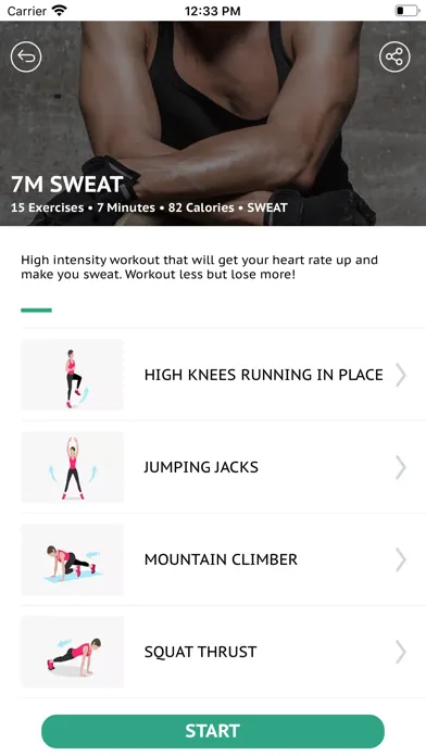 Captures d'écran de HIIT Pro