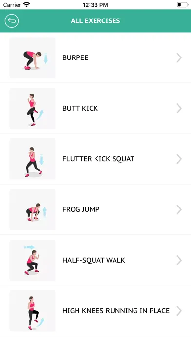 Captures d'écran de HIIT Pro