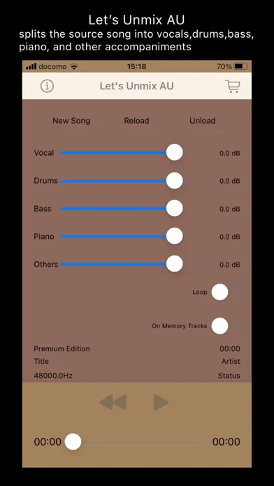 Let’s Unmix Audio Unit Ekran Görüntüleri