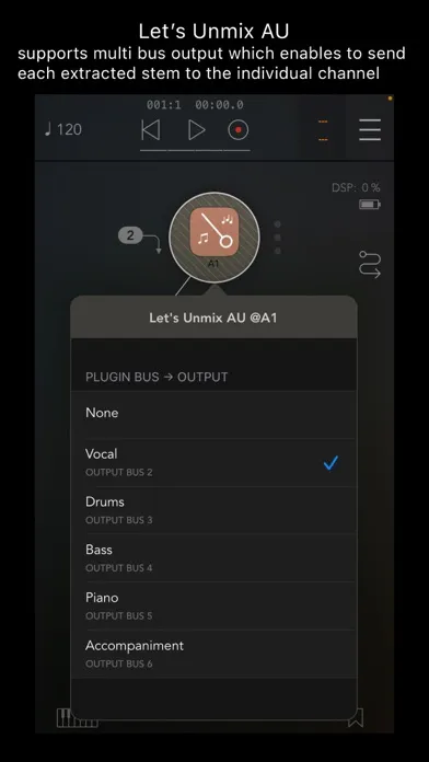 Let’s Unmix Audio Unit Ekran Görüntüleri