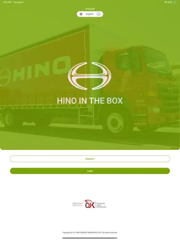 ภาพหน้าจอของ Hino in the Box (Dealer) iPad 
