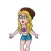 Hipster Girl Stickers - Hippy Fashion Edition