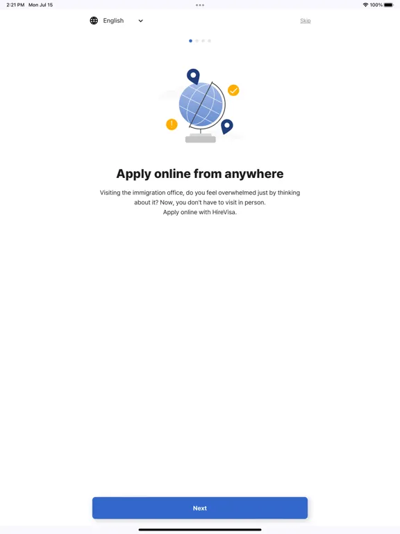 HireVisa2 iPad 应用截图