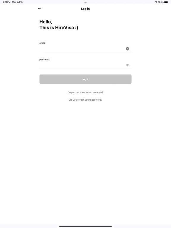 HireVisa2 iPad 应用截图