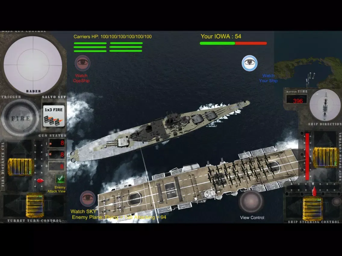 Battle of Battleship V3 - Invincible Battleship iPad  سکرین شاٹس