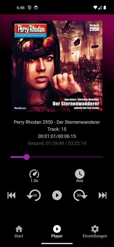 Eins A Medien Audiobook Player স্ক্রিনশট