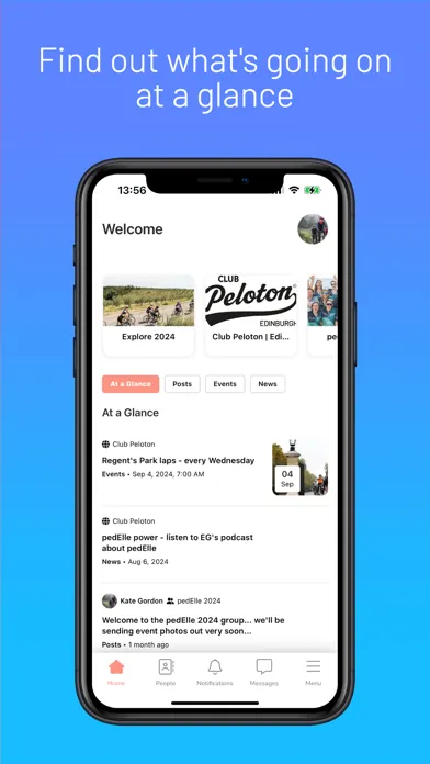 ภาพหน้าจอของ Club Peloton