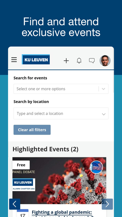 KU Leuven Connect Screenshots