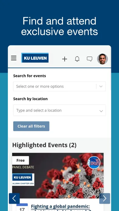 Tangkapan skrin KU Leuven Connect