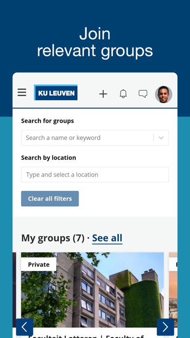 KU Leuven Connect Screenshots