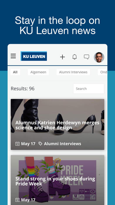 KU Leuven Connect Screenshots