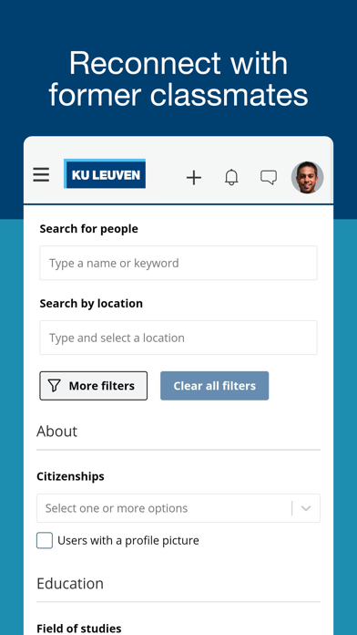 KU Leuven Connect Screenshots