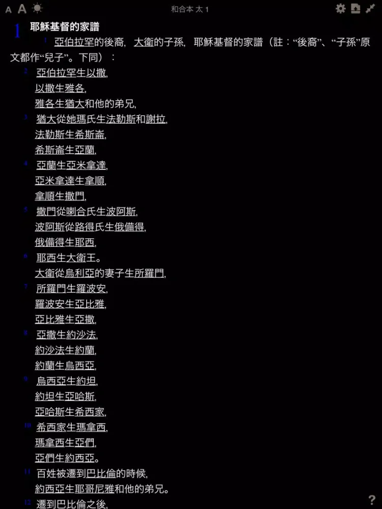 ภาพหน้าจอของ 新約聖經Free iPad 