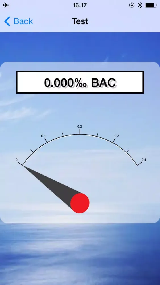 eBAC(Breathalyzer) स्क्रीनशॉट
