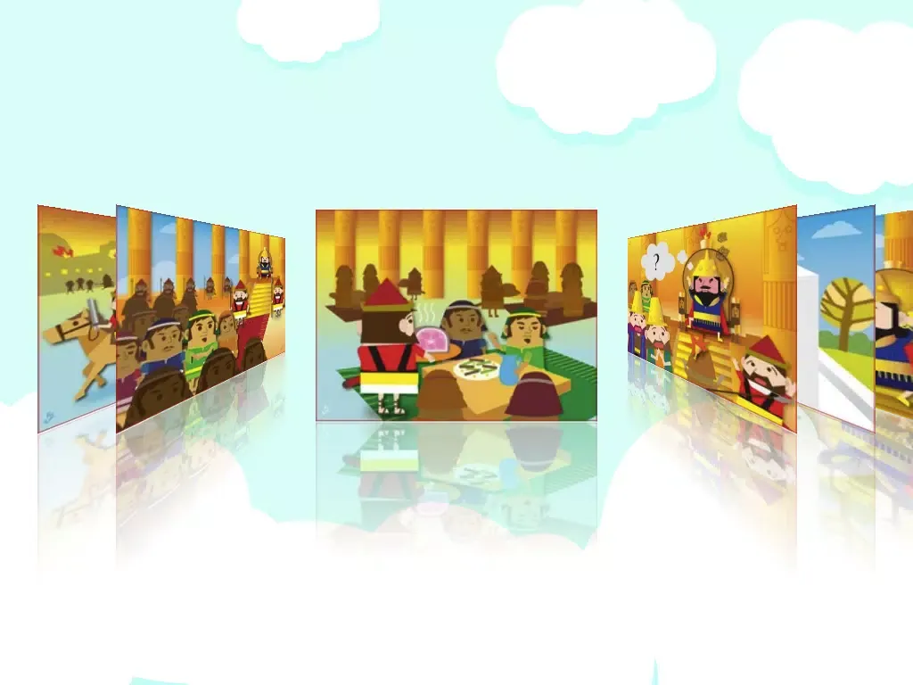 Tangkapan skrin Lamb Bible-Story of Daniel iPad 