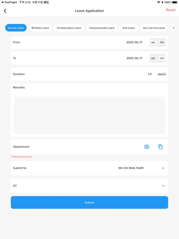 COLC HRPRO App iPad 應用截圖