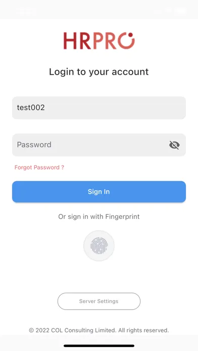 COLC HRPRO App應用截圖