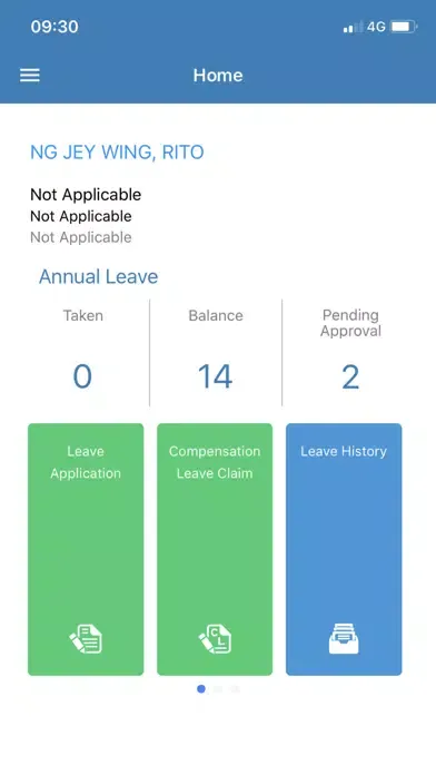 Zrzuty ekranu COLC HRMS Mobile App