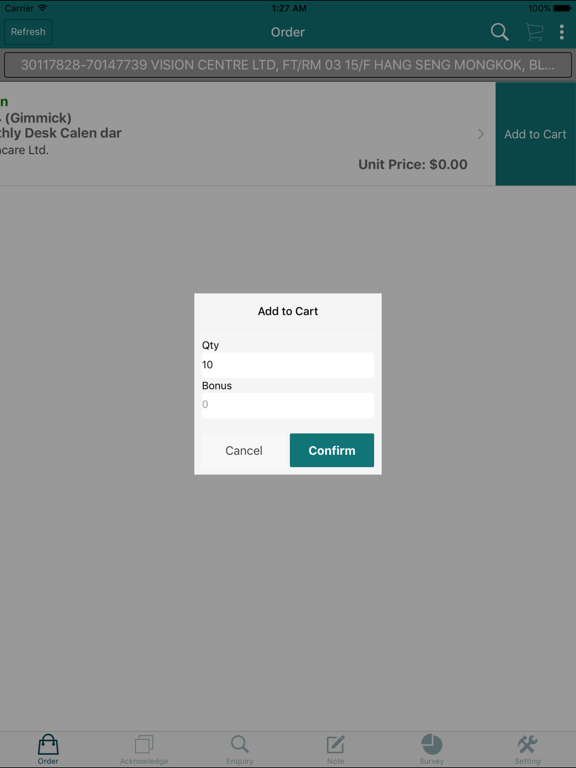 eZRx Sales iPad  স্ক্রিনশট