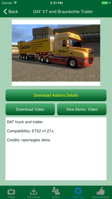 Truck Design Addons for Euro Truck Simulator 2应用截图
