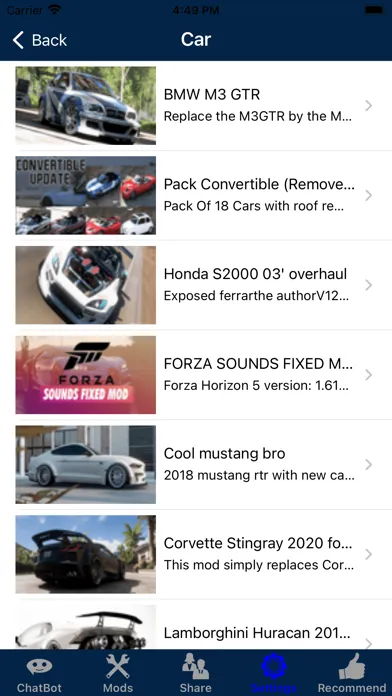 Zrzuty ekranu FunGameGPT for Forza Horizon 5
