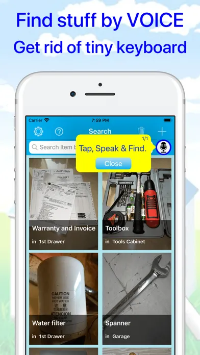 Captures d'écran de Where's my stuff - Keep & Find