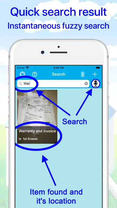 Captures d'écran de Where's my stuff - Keep & Find