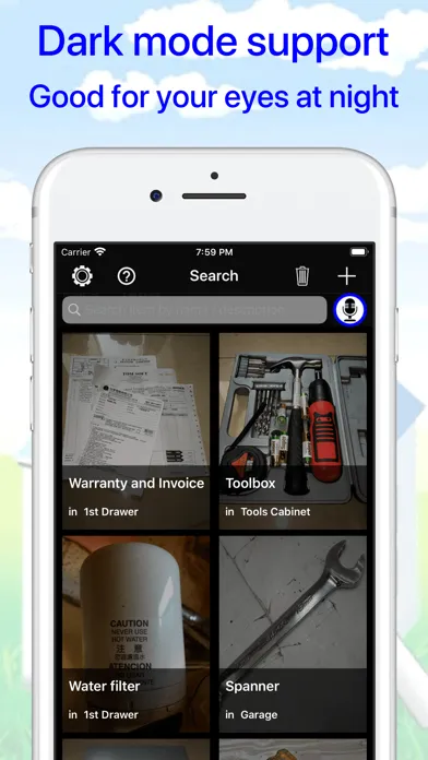 Captures d'écran de Where's my stuff - Keep & Find