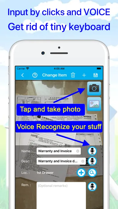 Captures d'écran de Where's my stuff - Keep & Find