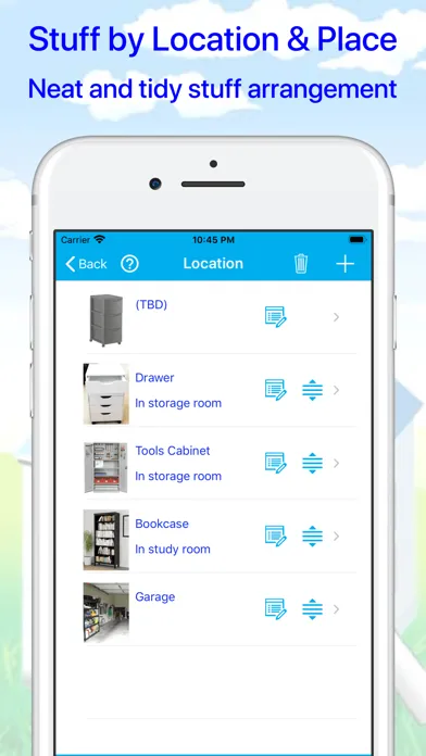 Captures d'écran de Where's my stuff - Keep & Find