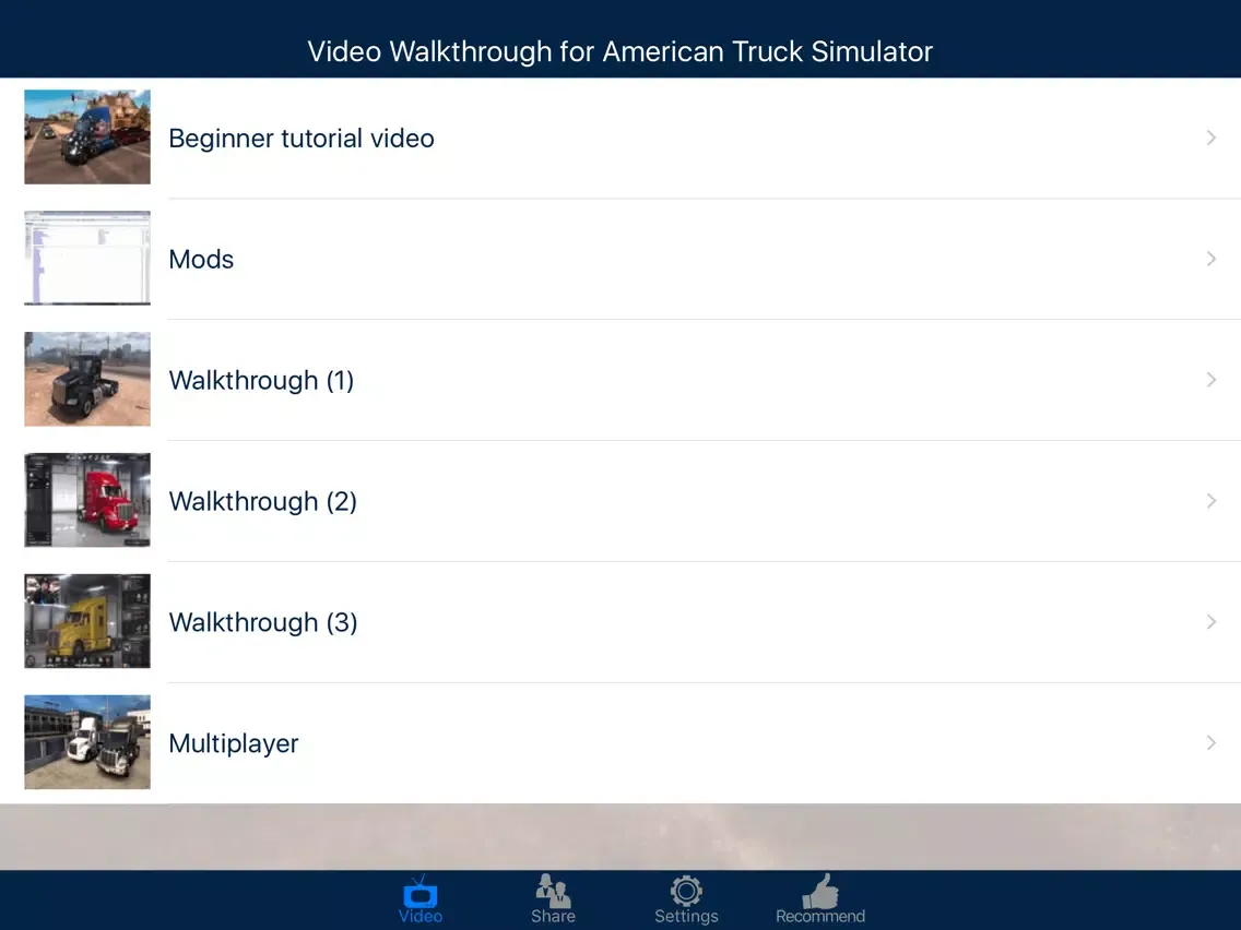 Capturas de tela do Video Walkthrough for American Truck Simulator iPad 