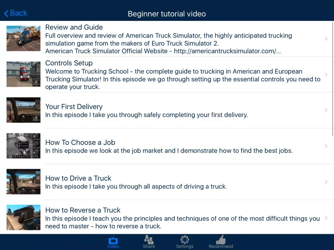 Capturas de tela do Video Walkthrough for American Truck Simulator iPad 