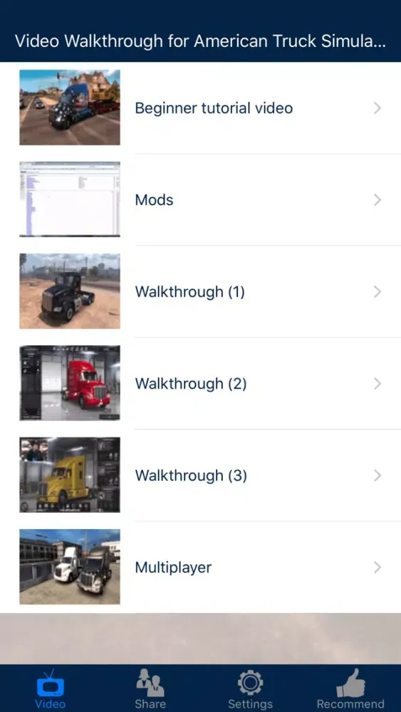 Capturas de tela do Video Walkthrough for American Truck Simulator