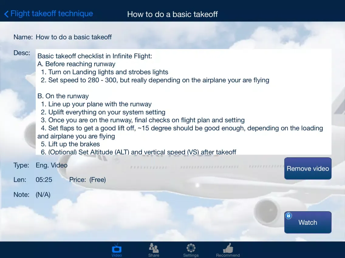 Capturas de tela do Video Walkthrough for Infinite Flight iPad 