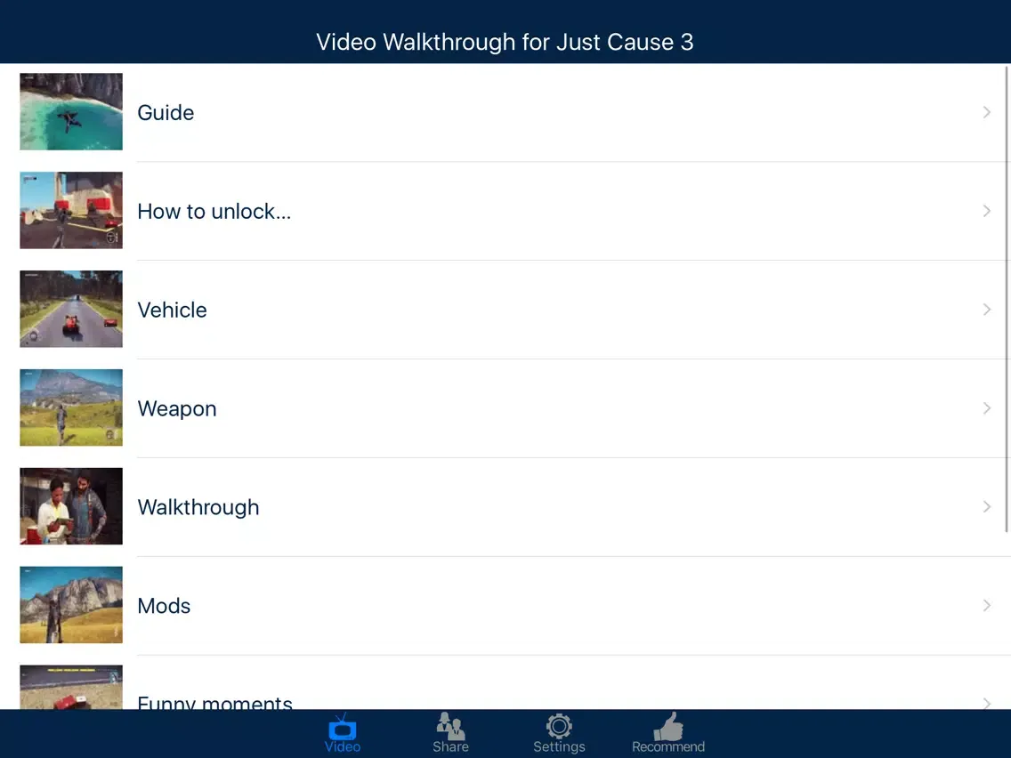 Video Walkthrough for Just Cause 3 iPad  Ekran Görüntüleri
